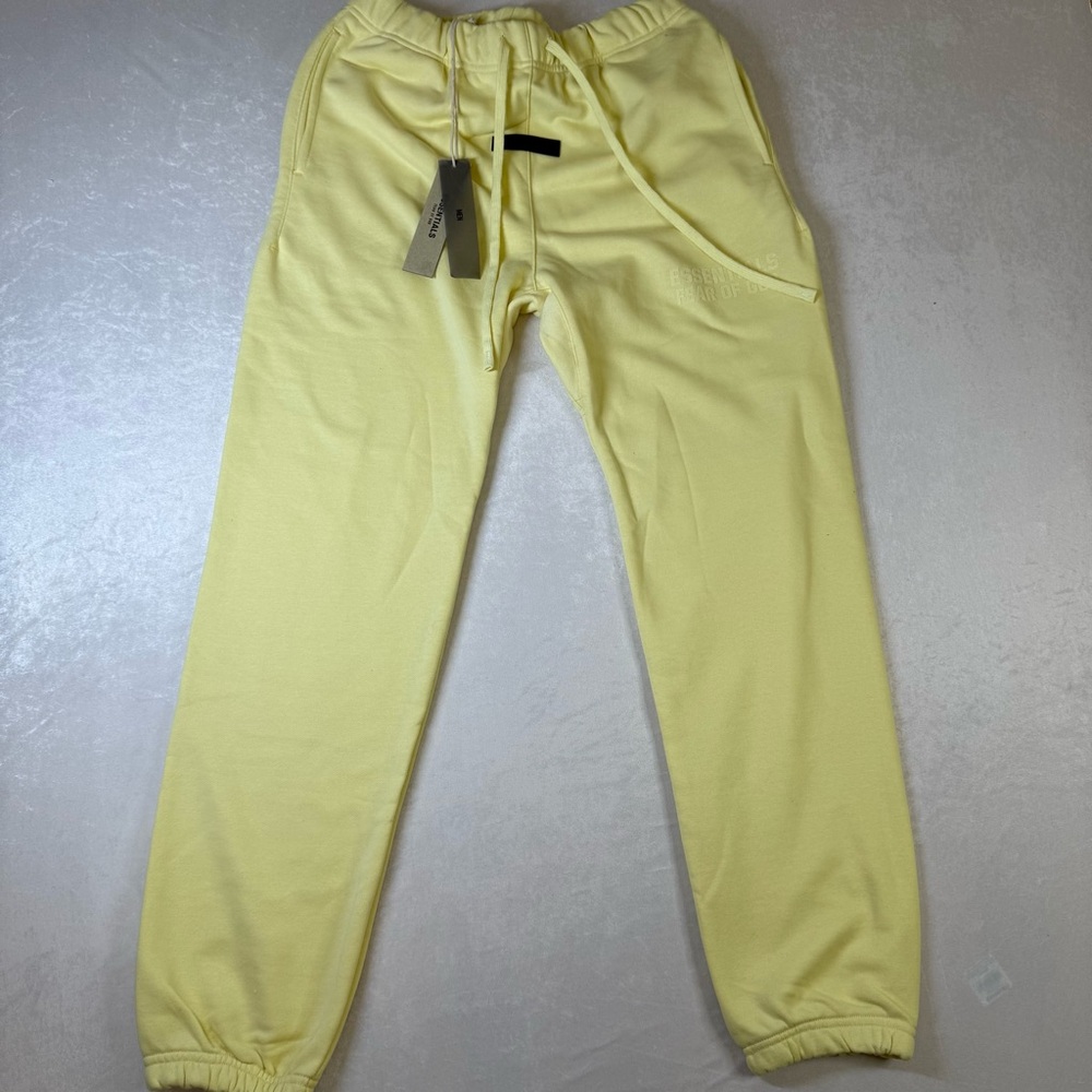 Essentials Fear Of God Light Yellow Joggers